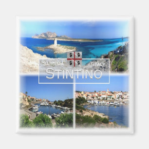 Aimant SRD017 STINTINO - Mosaïque - Sardaigne - Frigo