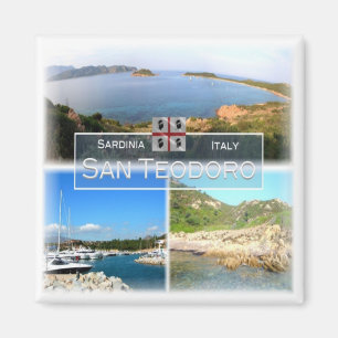 Aimant SRD020 SAN TEODORO - Mosaïque - Sardaigne - Réfrig