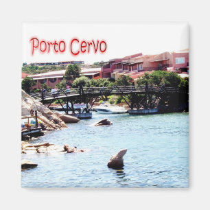 Aimant SRD051 PORTO CERVO, Sardaigne, Italie, Frigo
