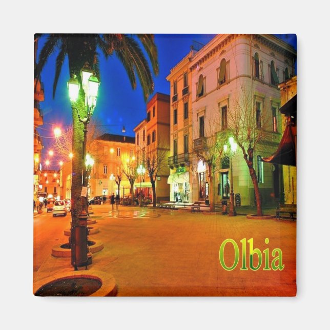 Aimant SRD057 OLBIA, Piazza Regina Margherita, Frigo (Devant)