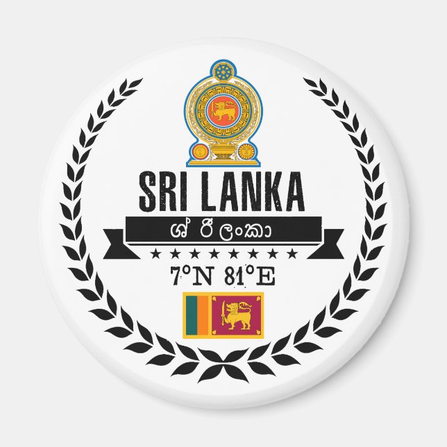 Aimant Sri Lanka (Devant)