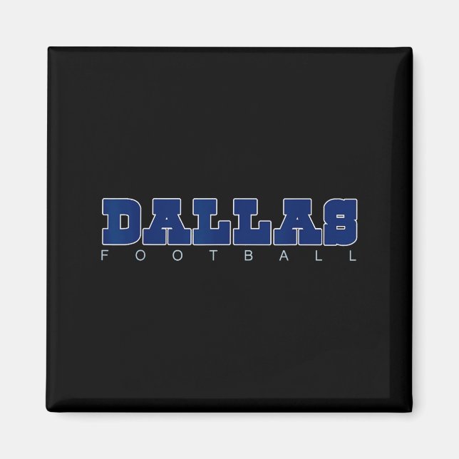 Aimant Srts Fans Dallas Football Dfw City Clic  (Devant)