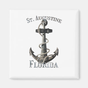 Aimant St Augustine Florida Vacation Ancre nautique Sai