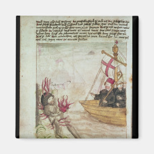 Aimant St Brendan dans son bateau