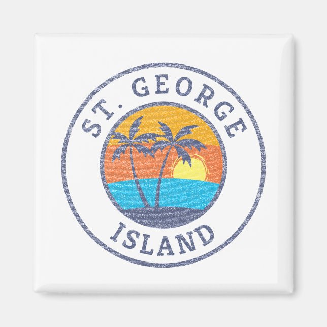 Aimant St. George Island, Floride style classique défraîc (Devant)