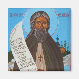 Aimant St Herman d'aimant orthodoxe d'icône de l'Alaska