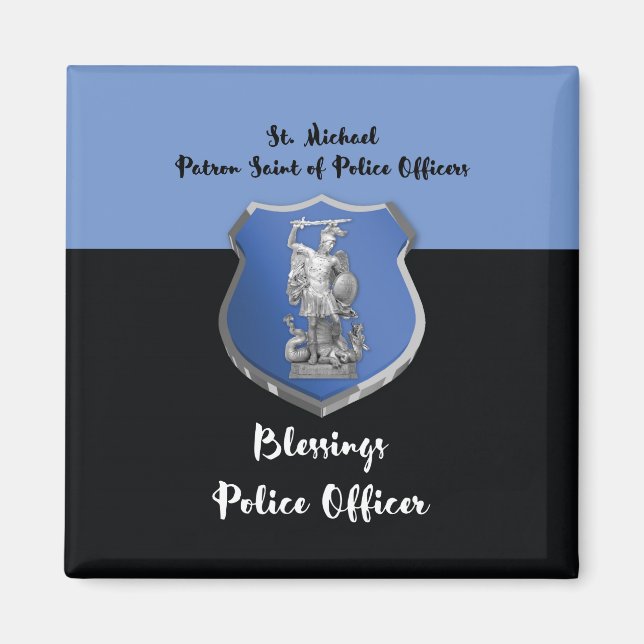 Aimant St. Michael Blessings au nouveau policier (Devant)