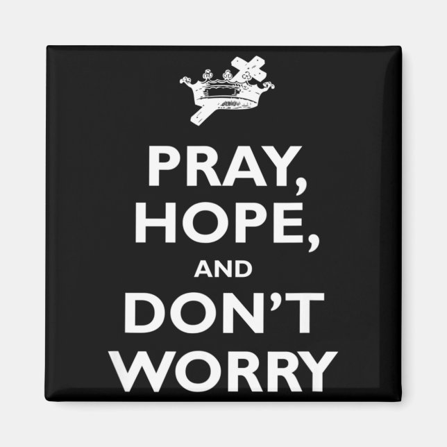 Aimant St Padre O Pray Hope And Dont Worry Catholic S  (Devant)