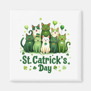 Aimant St Patricks Catricks Day Chats Saint Pattys Femmes
