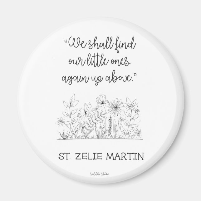 Aimant St. Zelie Martin fausse couche (Devant)