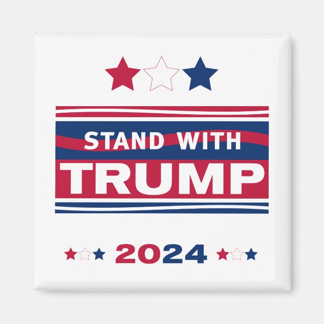 Aimant Stand with Trump~2024~MAGA (Devant)
