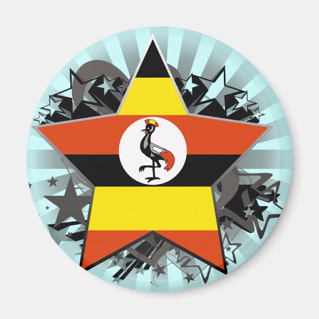 Aimant Star de l'Ouganda (Devant)