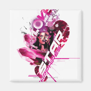 Aimant Star Sapphire Graphisme 8