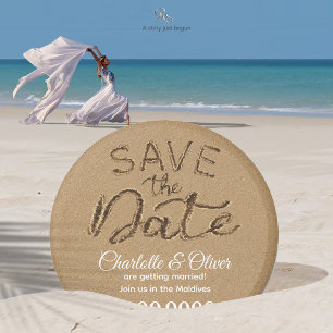 Aimant Starfish Beach Enregistrer la date Destination Mag