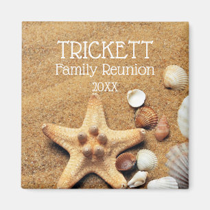 Aimant Starfish Et Seashells Beach Reunion Famille