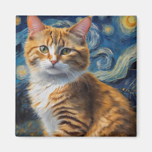 Aimant Starry Night Cat
