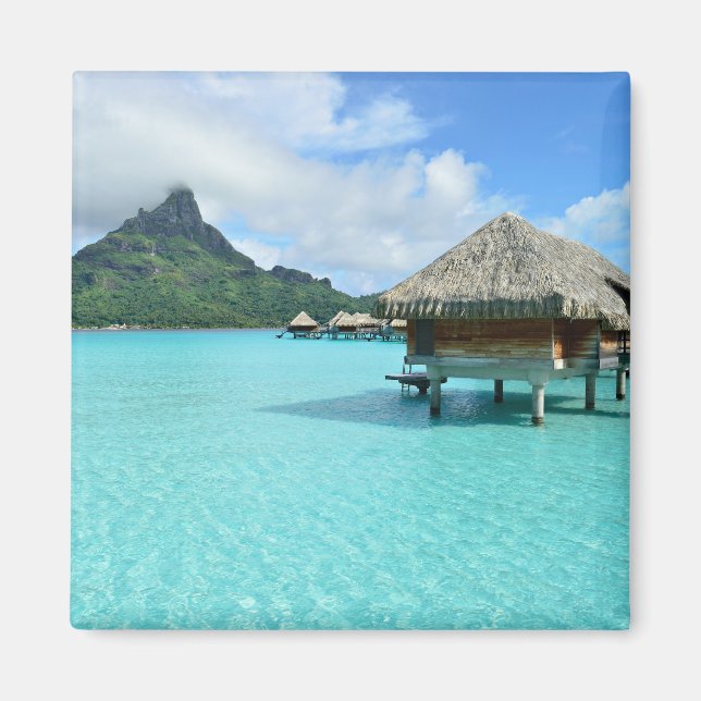 Aimant Station balnéaire sur l'aimant Bora Bora (Devant)