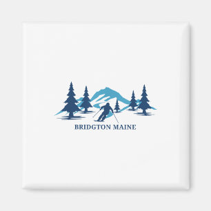 Aimant Station de ski de Bridgton Maine Ski de ski _1