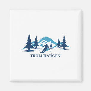 Aimant Station de ski de Trollhaugen Wisconsin Ski de ski