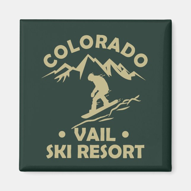 Aimant Station de ski de Vail Colorado (Devant)
