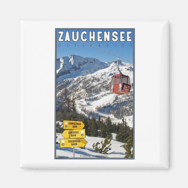 Aimant Station de ski de Zauchensee (Devant)