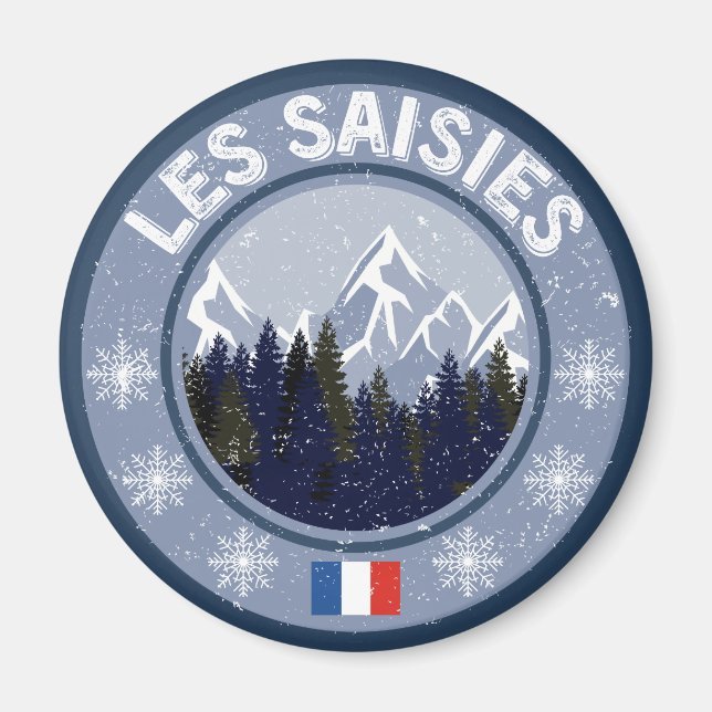 Aimant Station de ski Les Saisies (Devant)