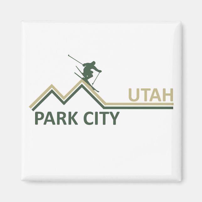 Aimant Station de ski Park city Utah (Devant)