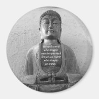 Statue de Bouddha antique, citation, méditation, a