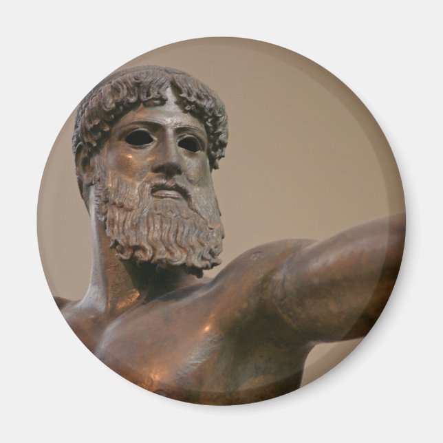 Aimant Statue de bronze de Zeus à Athènes Grèce (Devant)