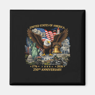 Aimant Statue de la Liberté monuments américains 250 ans 