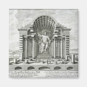 Aimant Statue de Zeus olympien, faite par Phidias en or a