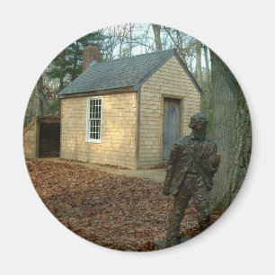 Aimant Statue et cabine de Thoreau