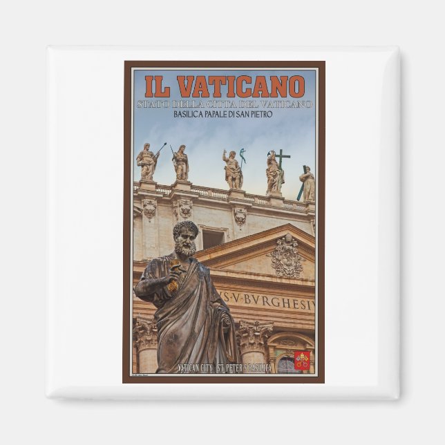 Aimant Statues de la ville du Vatican (Devant)