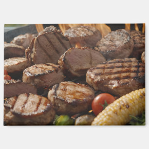 Aimant Steak grillé au BBQ