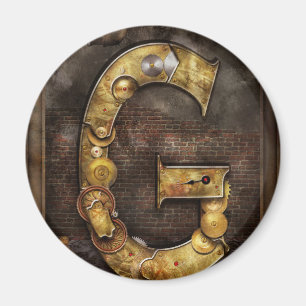 Aimant Steampunk - Alphabet - G est pour Engrenages