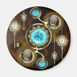 Aimant Steampunk Rusty Background