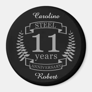 Aimant Steel Eleventh wedding anniversary 11 ans
