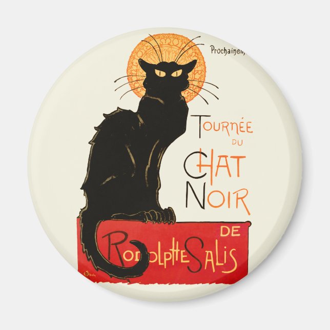 Aimant Steinlen Chat noir classique (Devant)