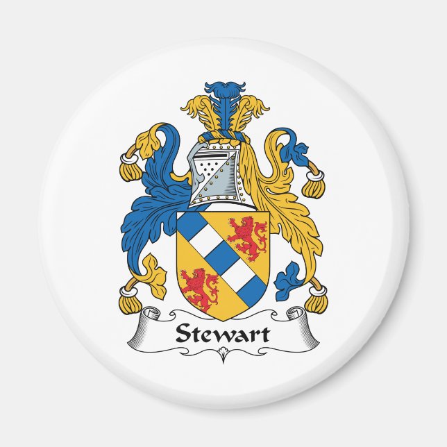 Aimant Stewart Family Crest (Devant)