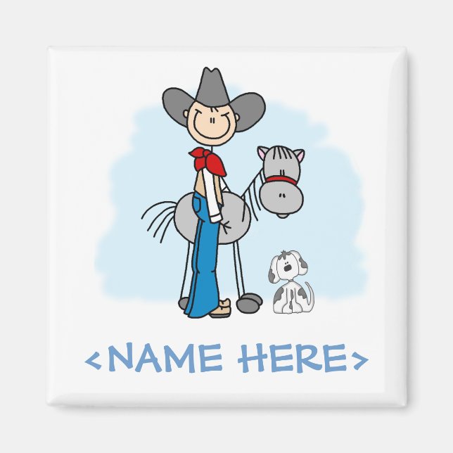 Aimant Stick Cowboy N Horse (Devant)