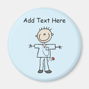 Aimant Stick mâle Figure Infirmière T-shirts et cadeaux