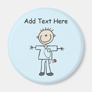 Aimant Stick mâle Figure Infirmière T-shirts et cadeaux