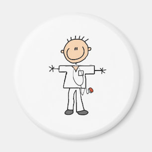 Aimant Stick mâle Figure Infirmière T-shirts et cadeaux
