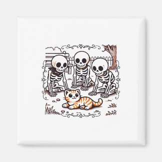 Aimant Sticker de collecte de squelette vintage