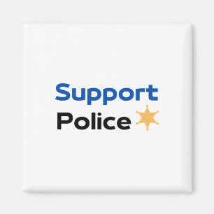 Aimant Sticker de police de support1
