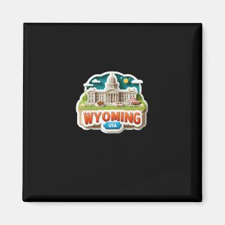 Aimant Sticker du Wyoming