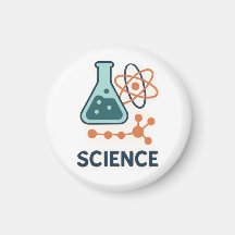 Stickers Objet scientifique - Flacon, Molécules et
