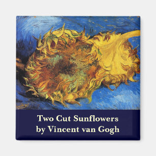Aimant Still Life Two Cut Sunflowers par Vincent van Gogh