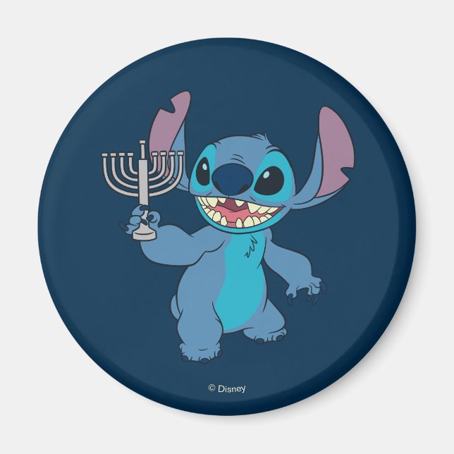 Aimant Stitch | Bonne Hanoukka (Devant)