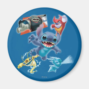 Aimant Stitch et ses amis